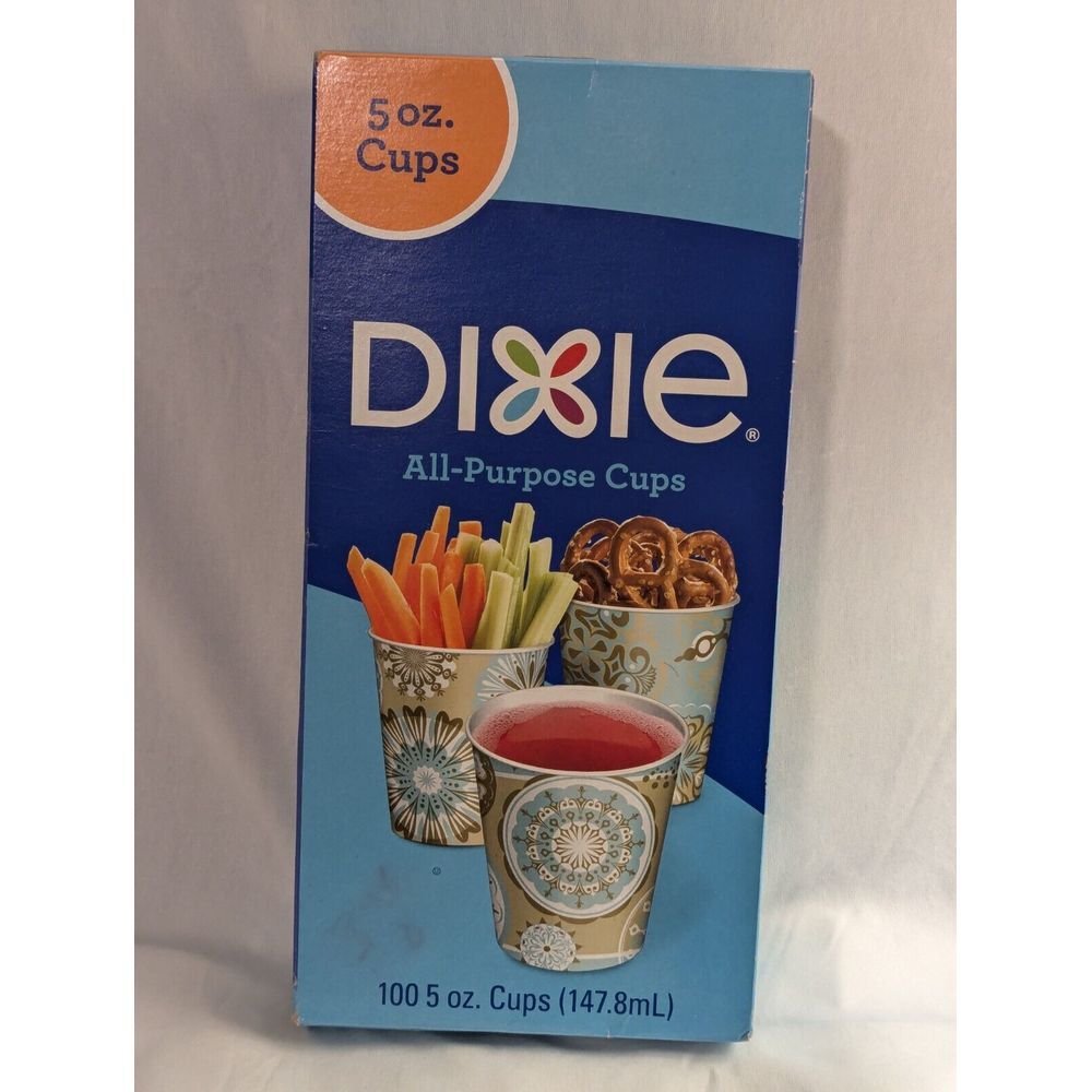VTG Dixie 5oz‎ cups, 100 count.